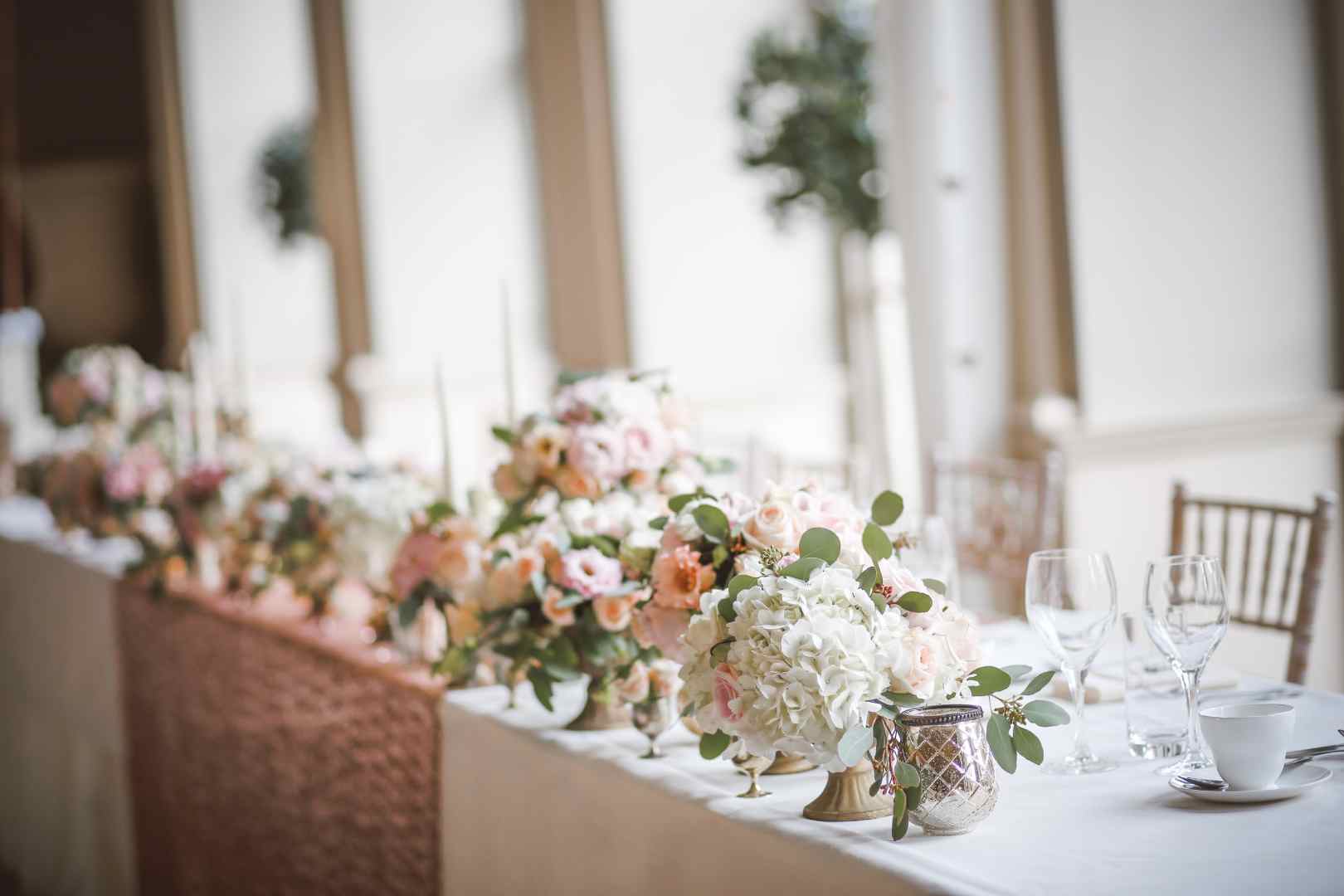 décoration table des mariés
